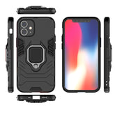 Funda protectora de PC + TPU a prueba de golpes con soporte de anillo magnético, para iPhone 12 mini, para OPPO A7 / A12, para Vivo iQOO Z1x, para Vivo X50 Pro+, para OnePlus Nord, para OPPO A72 5G, para Galaxy M01